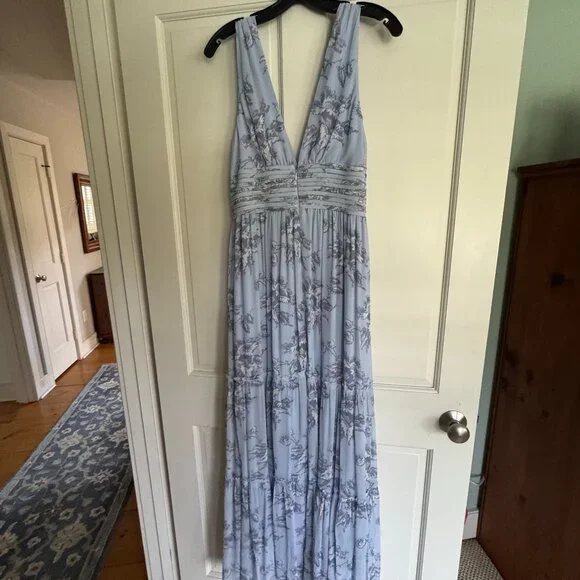 Sachin and Babi Justine Gown size 8 NWT Periwinkle - Picture 3 of 11